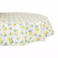 Design Imports Summer Lemons Vinyl Tablecloth