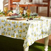Design Imports Summer Lemons Vinyl Tablecloth
