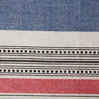 Design Imports Warm Stripe Tablecloth