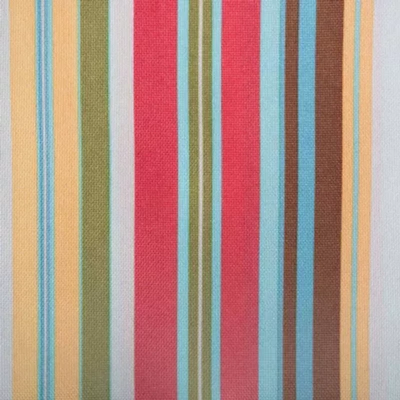 Design Imports Summer Stripe Outdoor  With Zipper Tablecloth