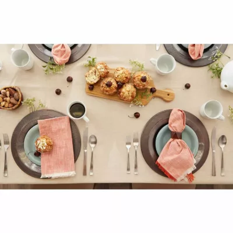 Design Imports Nautical Blue French Stripe Tablecloth