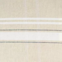 Design Imports White French Stripe Tablecloth