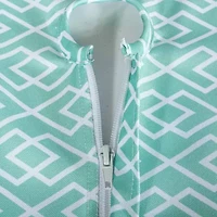 Design Imports Aqua Diamond Outdoor  With Zipper Tablecloth