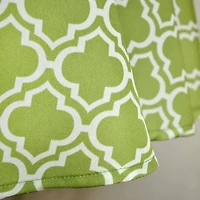 Design Imports Green Lattice Outdoor Tablecloth