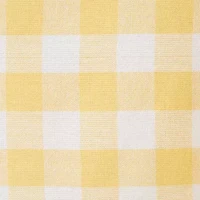 Design Imports Yellow/White Checkers Tablecloth