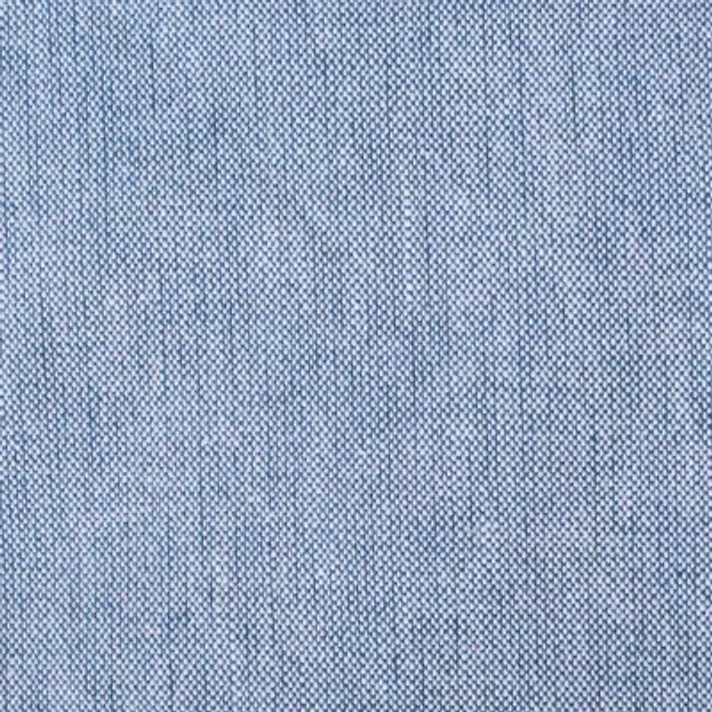Design Imports Blue Solid Chambray Tablecloth