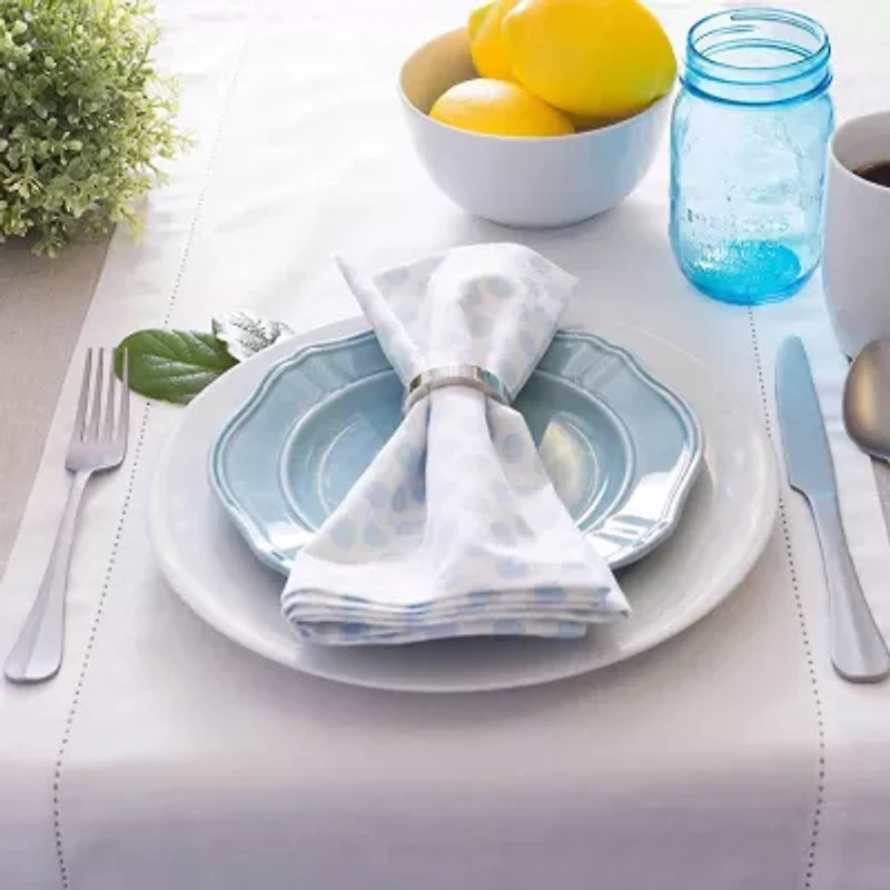 Design Imports Natural Solid Chambray Tablecloth