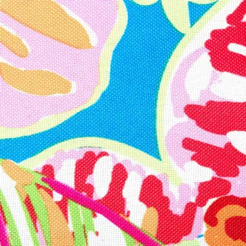 Design Imports Summer Floral Outdoor  With Zipper Tablecloth