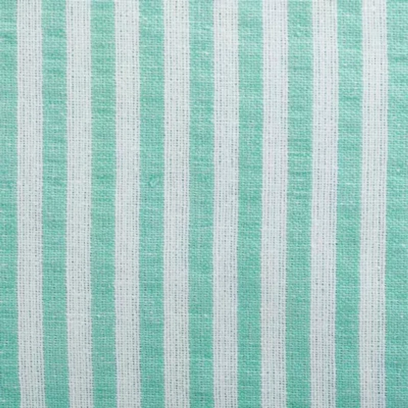 Design Imports Aqua Seersucker Tablecloth