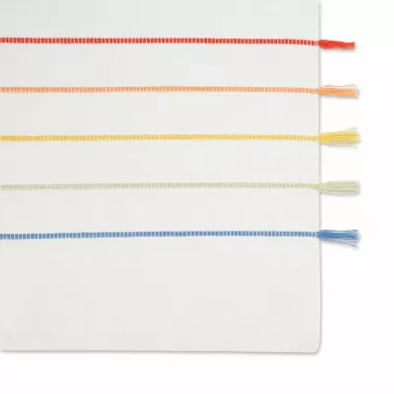Design Imports Rainbow Stripe Tassel 4-pc. Placemats