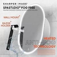 Sharper Image Spastudio® Heated Shower Mirror