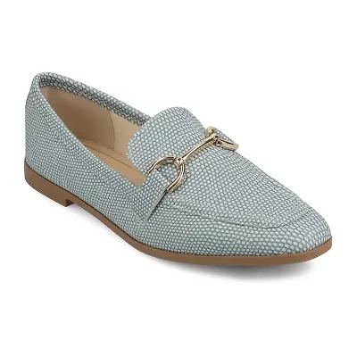 Journee Collection Womens Square Closed Toe Loafers