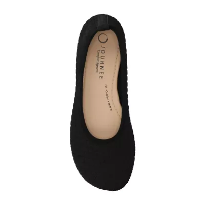 Journee Collection Womens Round Closed Toe Ballet Flats
