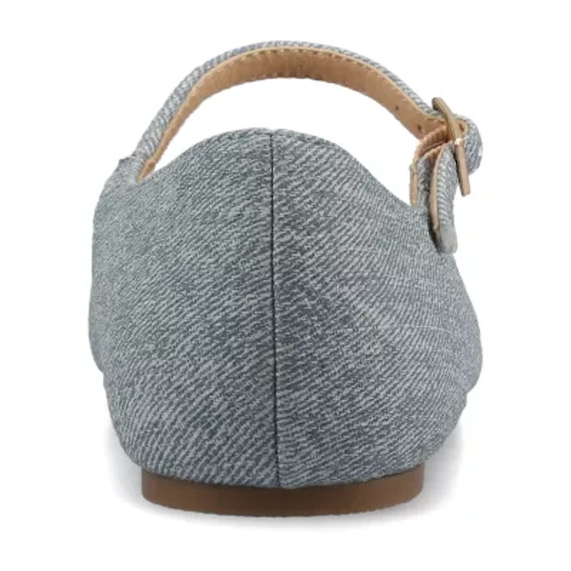 Journee Collection Womens Square Closed Toe Ballet Flats