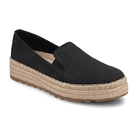 Journee Collection Womens Round Closed Toe Slip-On Shoe