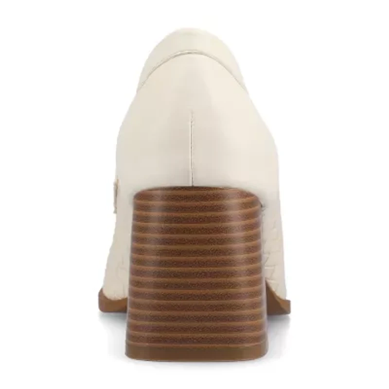 Journee Collection Womens Square Closed Toe Loafers