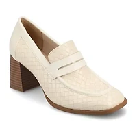 Journee Collection Womens Square Closed Toe Loafers