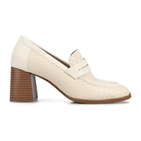 Journee Collection Womens Square Closed Toe Loafers