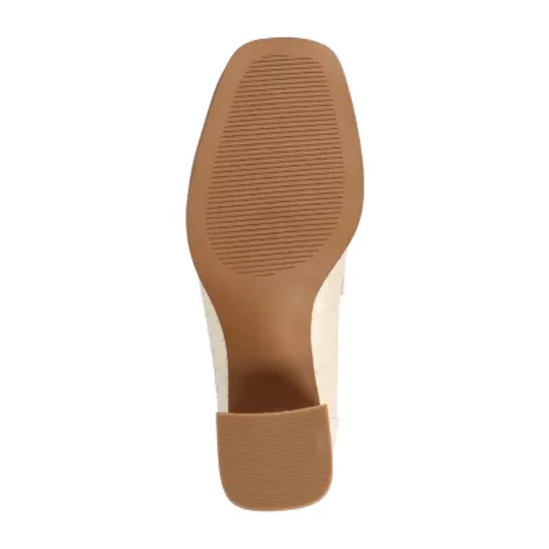 Journee Collection Womens Square Closed Toe Loafers