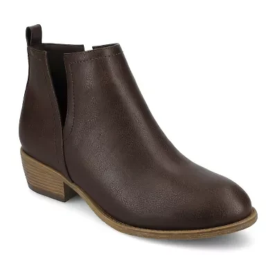 Journee Collection Womens Rimi Block Heel Booties
