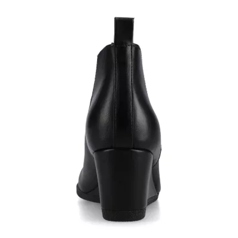 Journee Collection Womens Mylee Wedge Heel Booties