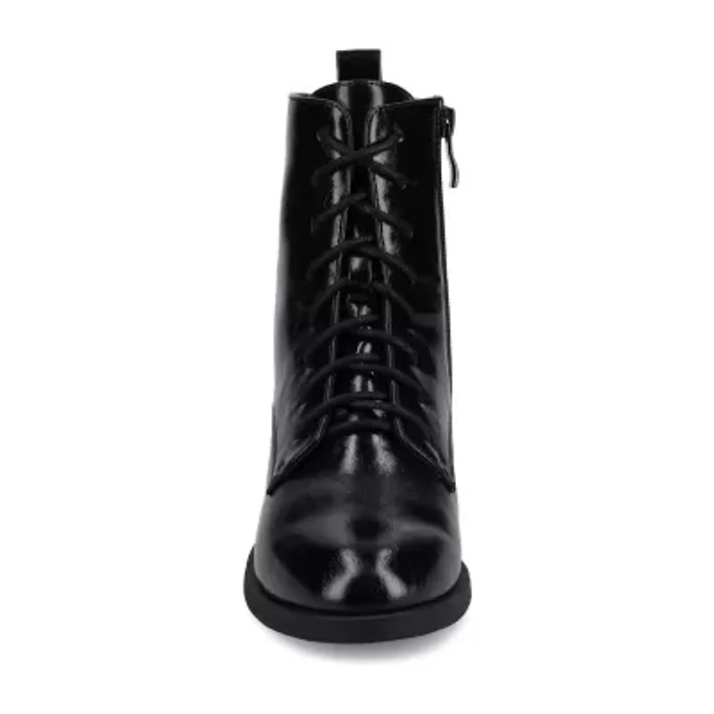 Journee Collection Womens Block Heel Combat Boots