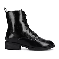 Journee Collection Womens Block Heel Combat Boots
