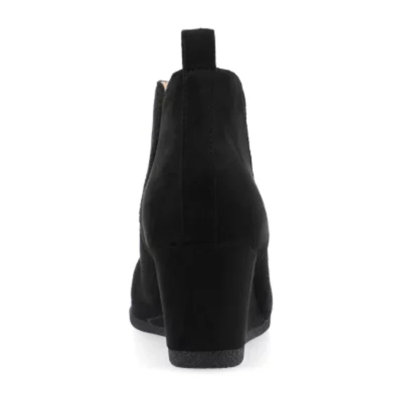 Journee Collection Womens Mylee Wedge Heel Booties
