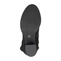 Journee Collection Womens Kaison Wide Calf Stacked Heel Over the Knee Boots