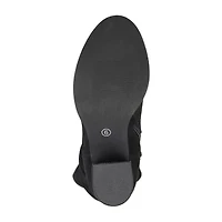 Journee Collection Womens Kaison Stacked Heel Over the Knee Boots