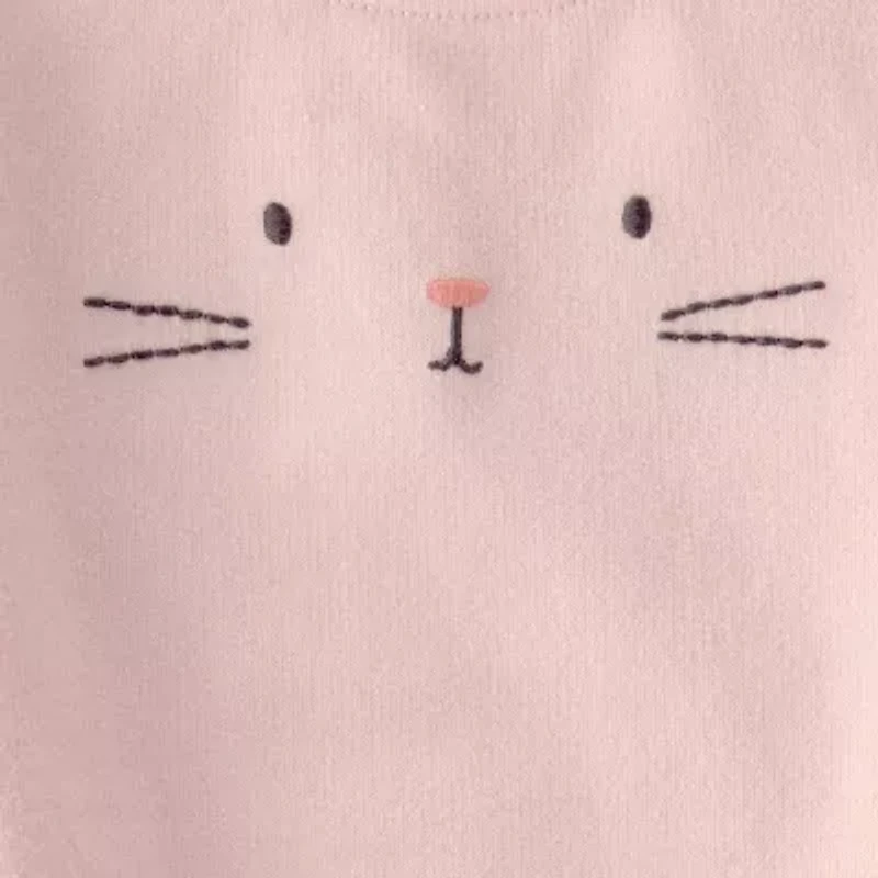 Carter's Baby Girls 2-pc. Round Neck Long Sleeve Bodysuit Set