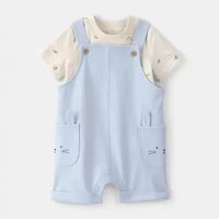 Carter's Bunny Baby Boys 2-pc. Shortall Set