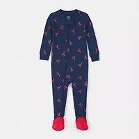 Carter's Baby Boys Footed Round Neck Long Sleeve One Piece Pajama