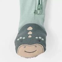 Carter's Baby Boys Footed Round Neck Long Sleeve One Piece Pajama