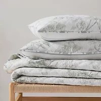 Martha Stewart Vine Flora Easy Care Quilt Set
