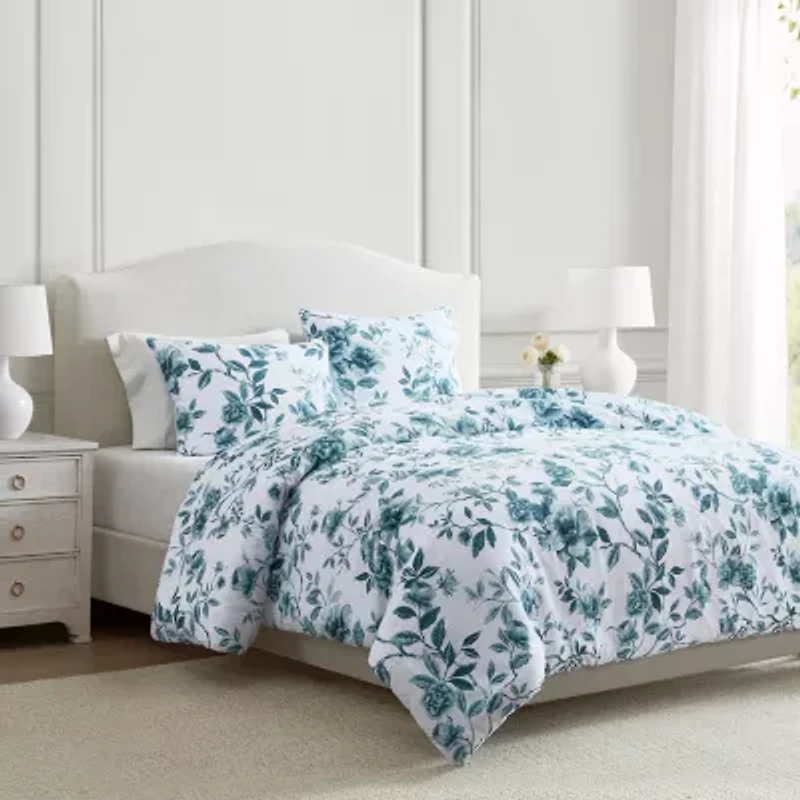 Martha Stewart Vivian Floral Easy Care Comforter Set