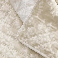 Martha Stewart Layered Branches Easy Care Quilt Set
