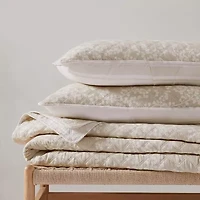 Martha Stewart Layered Branches Easy Care Quilt Set