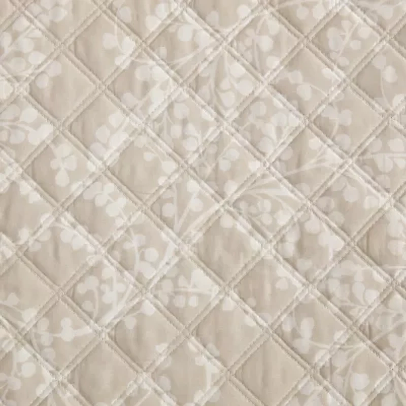 Martha Stewart Layered Branches Easy Care Quilt Set