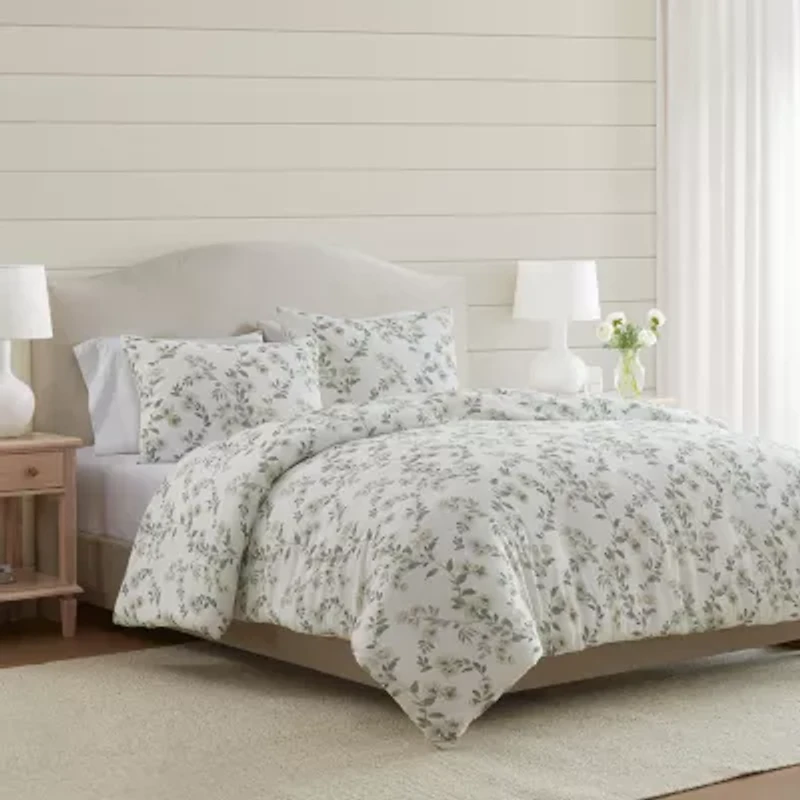 Martha Stewart Hazel Floral Easy Care Comforter Set