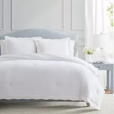 Martha Stewart Simple Scallop Easy Care Comforter Set