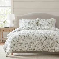 Martha Stewart Hazel Floral Easy Care Duvet Cover Set