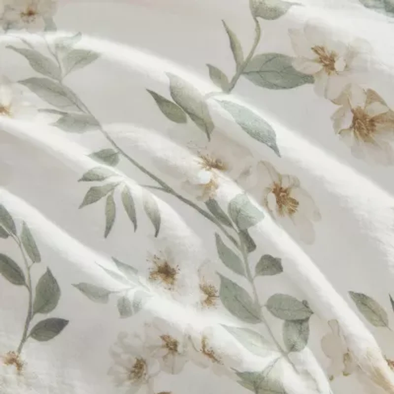 Martha Stewart Hazel Floral Easy Care Duvet Cover Set