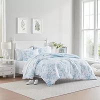 Laura Ashley Delphine Queen 3-pc. Easy Care Comforter Set