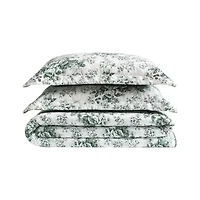 Laura Ashley Toile Delight Easy Care Quilt Set