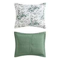 Laura Ashley Toile Delight Easy Care Quilt Set