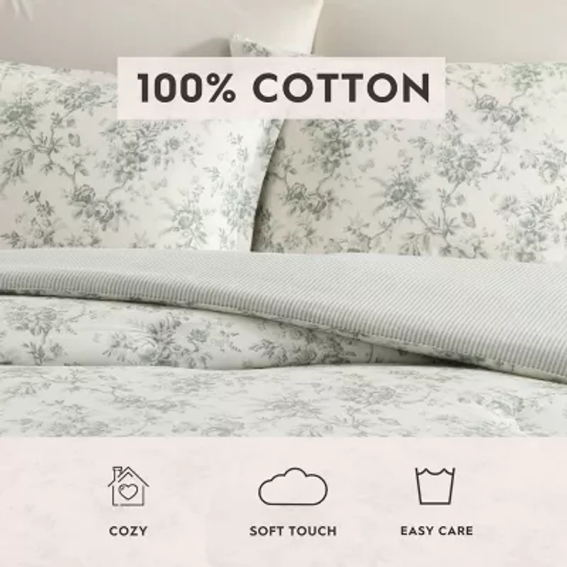 Laura Ashley Walled Garden Easy Care Comforter Set