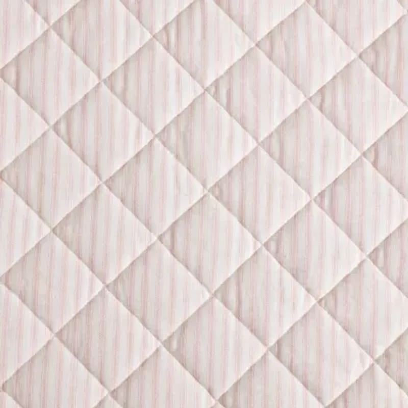 Laura Ashley Tessas Stripe Easy Care Quilt Set