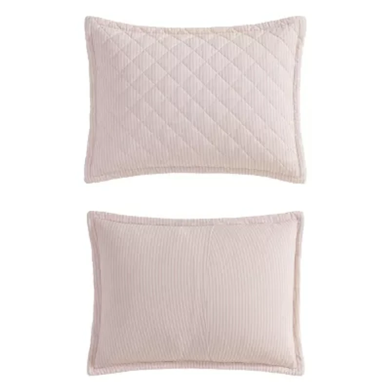 Laura Ashley Tessas Stripe Easy Care Quilt Set