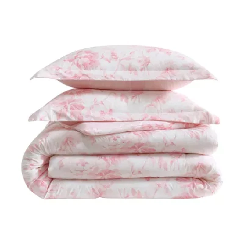 Laura Ashley Anja Toile Easy Care Comforter Set